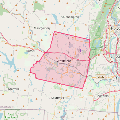 Map of Westfield