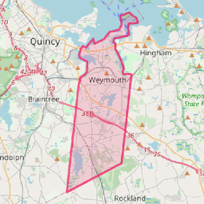 Map of Weymouth Town