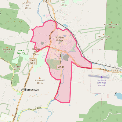 Map of Williamstown