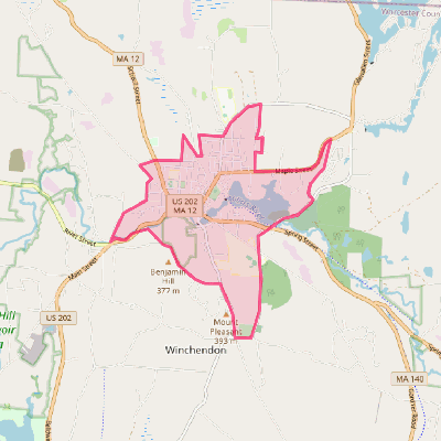 Map of Winchendon