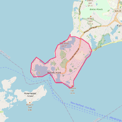 Map of Woods Hole