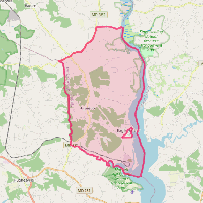 Map of Aquasco