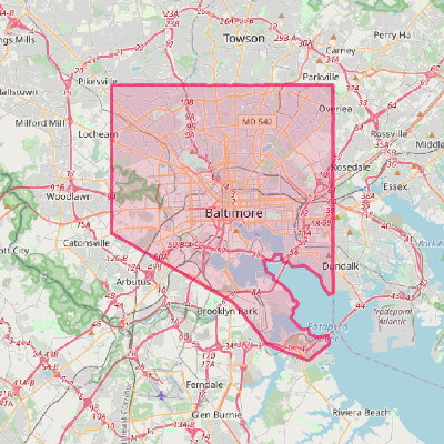 Map of Baltimore