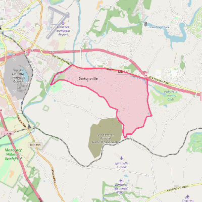 Map of Bartonsville