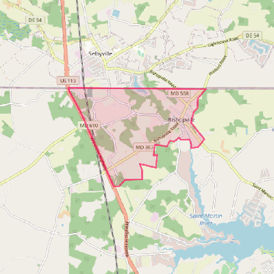 Map of Bishopville