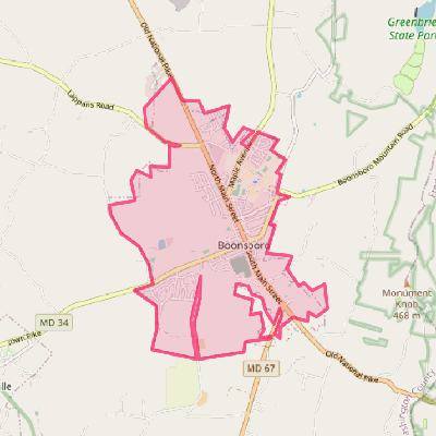 Map of Boonsboro