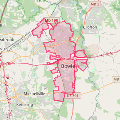 Map of Bowie