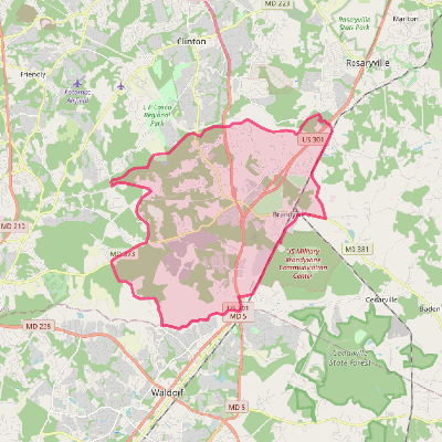 Map of Brandywine