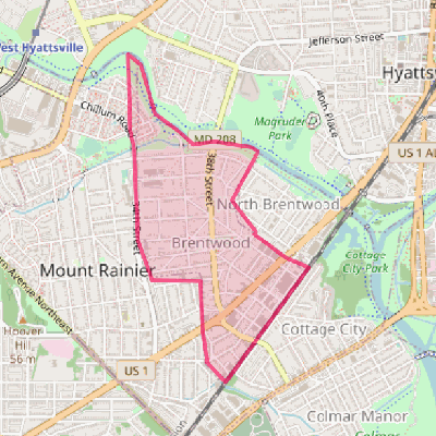 Map of Brentwood