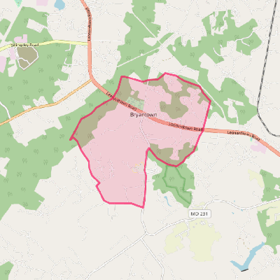 Map of Bryantown