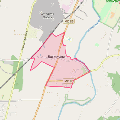 Map of Buckeystown