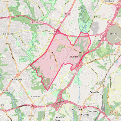 Map of Calverton