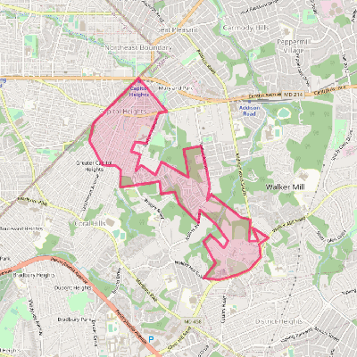 Map of Capitol Heights