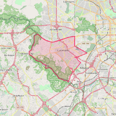 Map of Catonsville