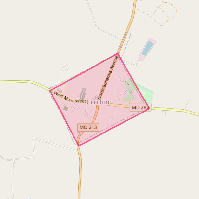 Map of Cecilton