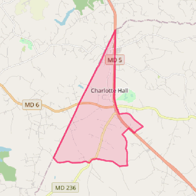 Map of Charlotte Hall