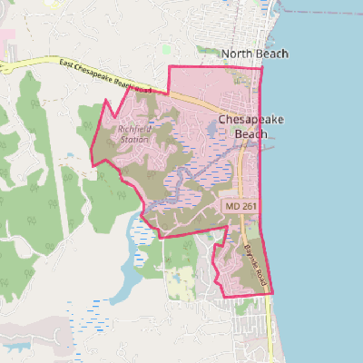 Map of Chesapeake Beach