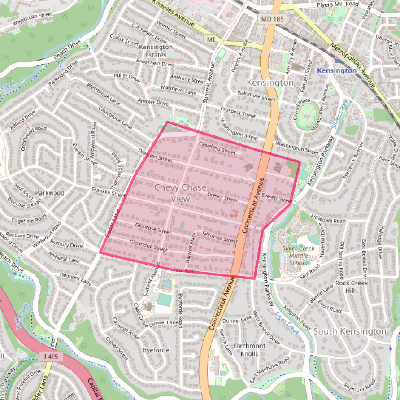 Map of Chevy Chase View