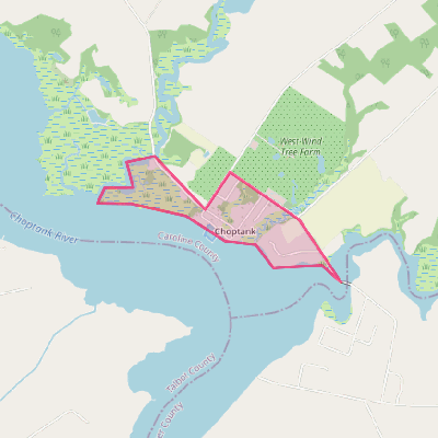 Map of Choptank