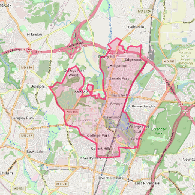 Map of College Park