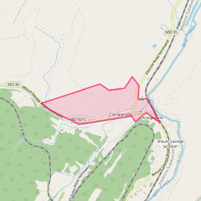 Map of Corriganville