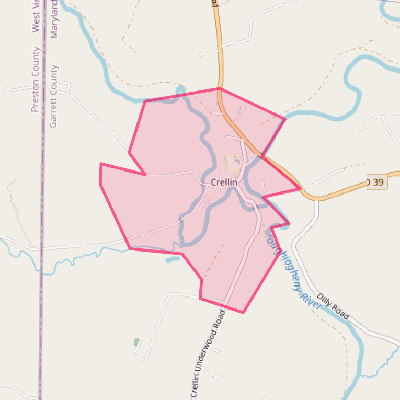 Map of Crellin