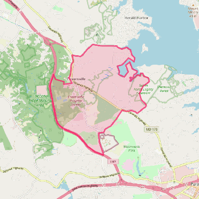 Map of Crownsville