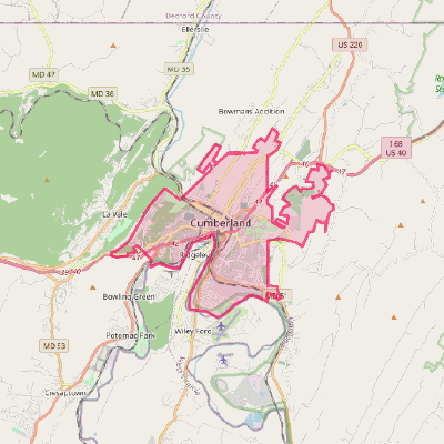 Map of Cumberland