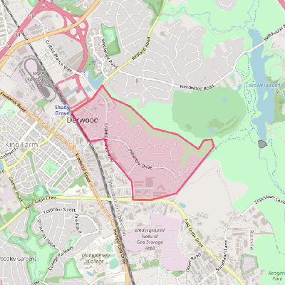 Map of Derwood