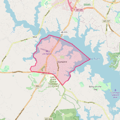 Map of Edgewater