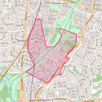 Map of Edmonston