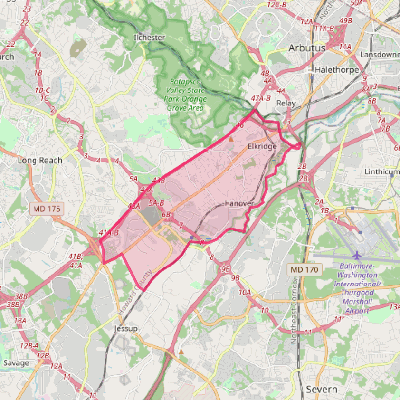 Map of Elkridge