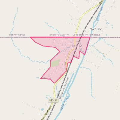 Map of Ellerslie