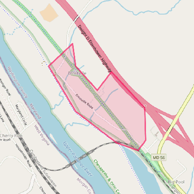 Map of Ernstville