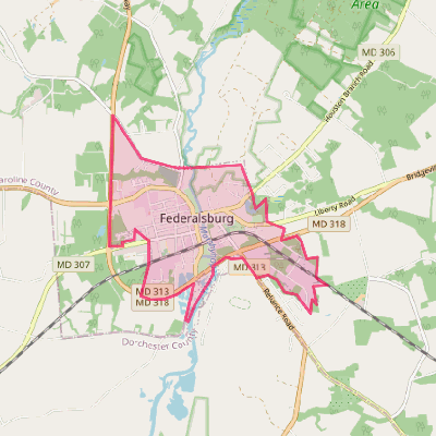 Map of Federalsburg