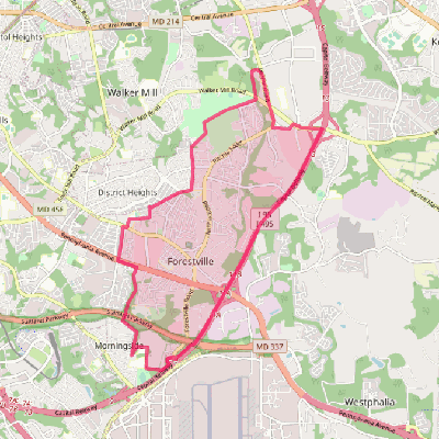 Map of Forestville