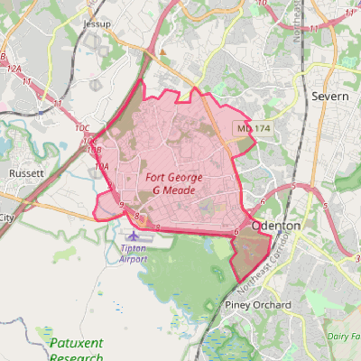 Map of Fort Meade