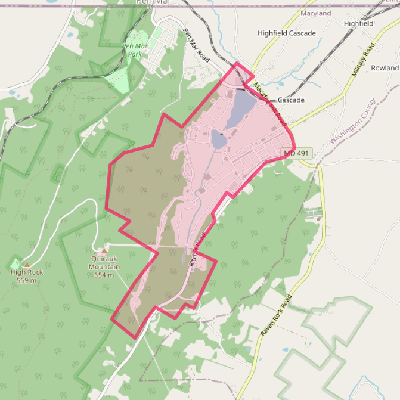 Map of Fort Ritchie