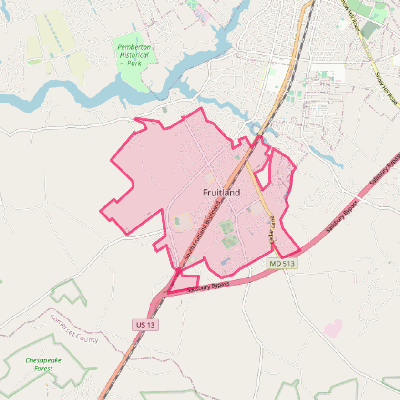 Map of Fruitland