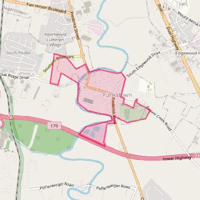 Map of Funkstown