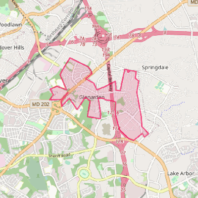 Map of Glenarden