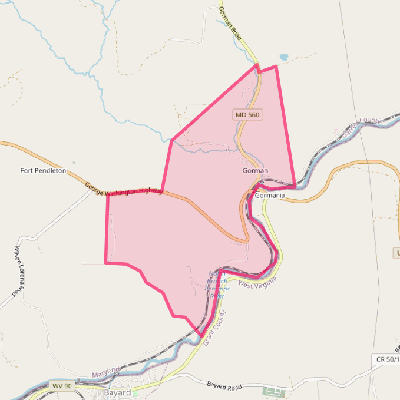 Map of Gorman