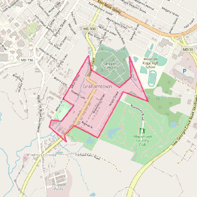 Map of Grahamtown