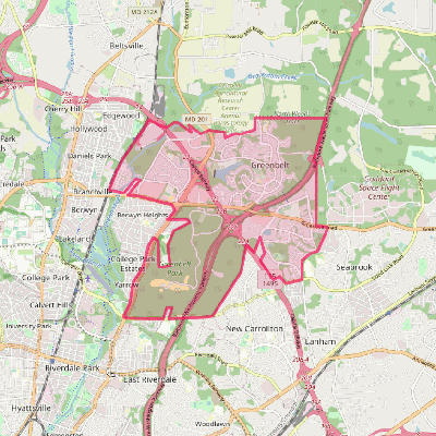 Map of Greenbelt