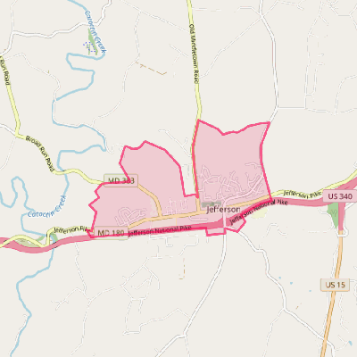 Map of Jefferson