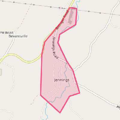 Map of Jennings