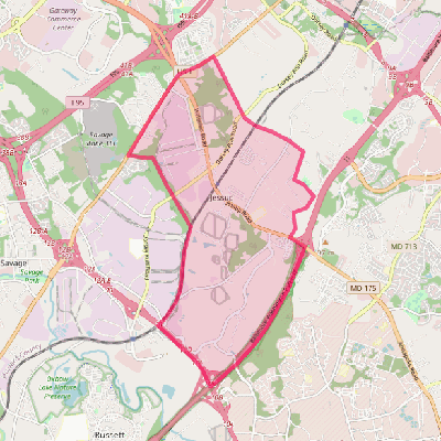 Map of Jessup