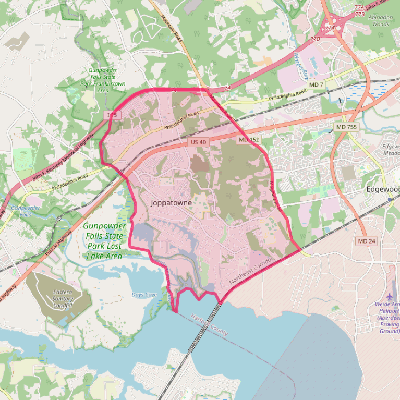 Map of Joppatowne