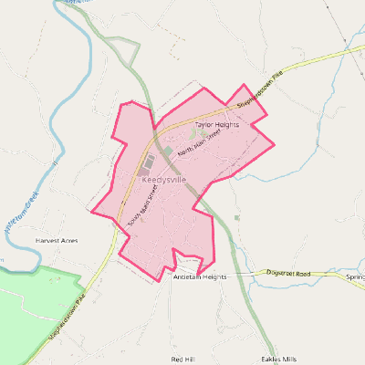 Map of Keedysville