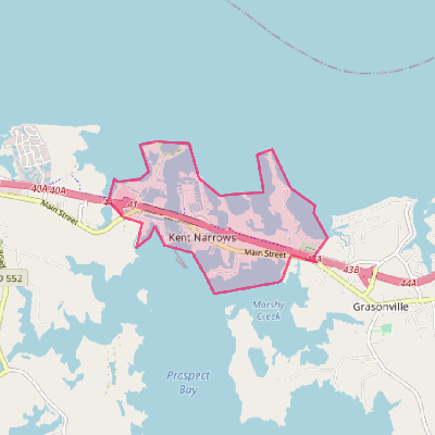 Map of Kent Narrows
